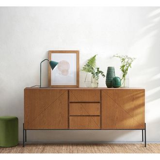 La Redoute Interieurs Vintage buffetkast met 2 deuren en 3 lades, Lodge