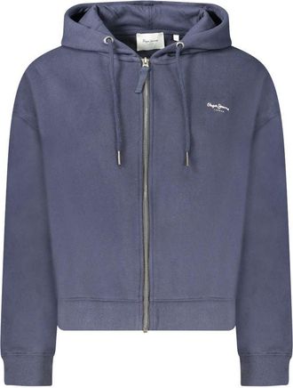 Pepe Jeans London Blauwe Katoenen Dames Hoodie