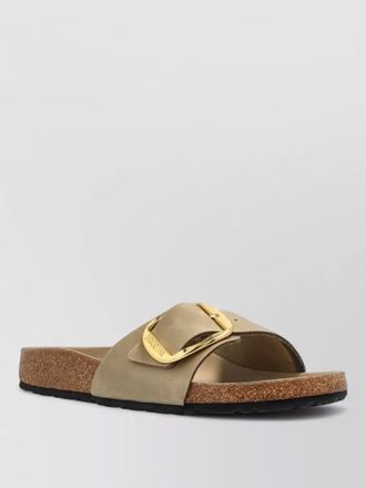 Birkenstock madrid sandals cork sole gold buckle