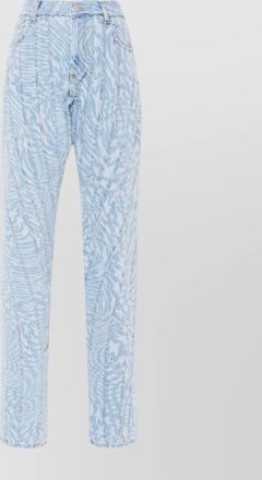 MUGLER mid-rise tapered leg trousers