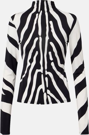 Ferragamo Zebra-print top