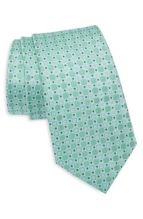 Tommy Hilfiger Duke Geometric Tie in Green at Nordstrom Rack
