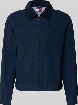 Tommy Jeans Regular Fit Blouson aus reiner Baumwolle in Marine, Gr&ouml;&szlig;e XXL