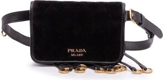 Prada Pre-owned Prada Impuntu Velluto Corsaire Convertible Belt Bag Ladies AIP4AKYCP27JTFCB