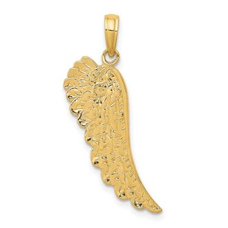 Diamond2Deal 10k Yellow Gold Angel Wing Pendant