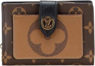 Louis Vuitton Pre-owned Portemonnee (bi-fold) - Dames - Vintage Accessoires - Bruin - ONE Size - Leer - Vintage