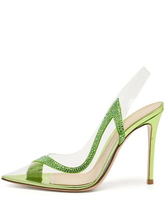 Gianvito Rossi Hortensia verfraaide pumps - Groen