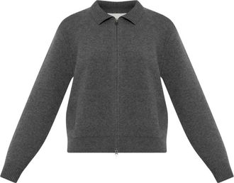 Lisa Yang Aleya Cardigan Jas - Dames - Cashmere truien - Grijs - S - Kasjmier - Truien & Vesten