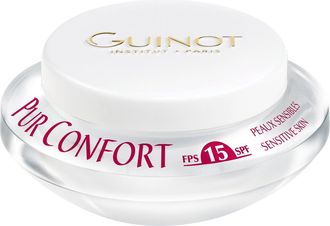 Guinot Womens Soothing Pur Confort Face Cream with SPF 15 for Sensitive Skin - Brown - One Size