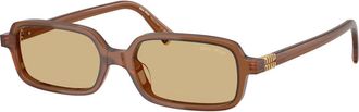 Miu Miu Sunglasses, unisex, Brown, Size: 51 MM 0MU 11Zs Sunglasses