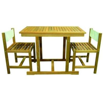 Vigor Set Arredo Giardino Vigor Mod. Priamo In Legno 3 Pezzi