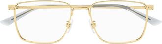 Montblanc MB0308O001 Square Metal Frame Eyeglasses - Gold