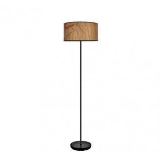 Fabrilamp Fabrilamp - Pie De Salon Pergamino Con Metal Color Negro Modelo Papiro