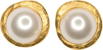 Kenneth Jay Lane Orecchini con perle - Oro