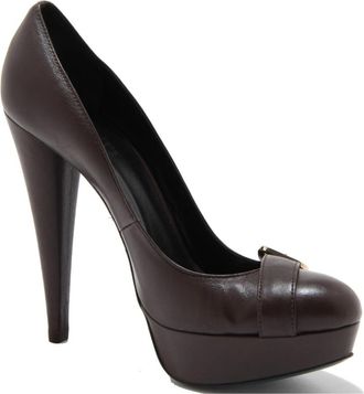 Patrizia Pepe Italiaanse Pumps - Dames - Pumps - Bruin - 40 EU - Leer - Schoenen