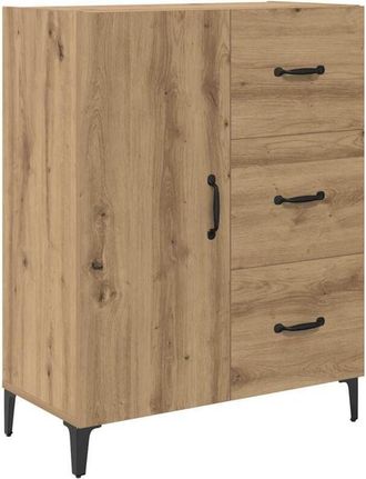 vidaXL Aparador Roble Artesanal 69,5 X 34 X 90 Cm Madera De Ingenier&iacute;a Vidaxl