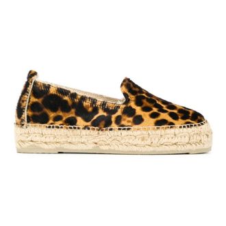 Maneb&igrave; Espadrilles, female, Brown, Size: 10 US Leopard Pattern Espadrilles