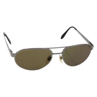 Bulgari Pre-owned Accessories, female, Brown, Size: ONE SIZE Pre-owned Metal Sunglasses