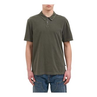 James Perse Polo Shirts, male, Gray, Size: 2XL Sueded Jersey Polo