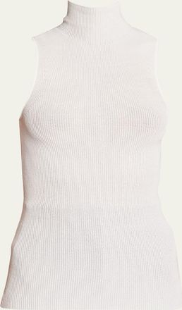 Proenza Schouler Matte Viscose Knit Ribbed Top