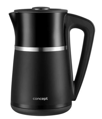 Concept Concept - Hervidor El&eacute;ctrico, Volumen 1,7 L, Con Control De Temperatura, 2200 W, Negro Rk3100