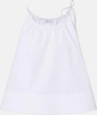 Stella McCartney Top in popeline di cotone