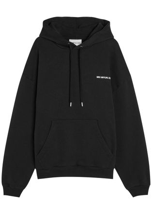 Mki Miyuki Zoku Uniform Hooded Cotton-blend Sweatshirt - Black - Xxl
