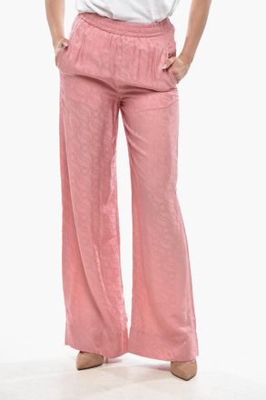 Stella McCartney Pantaloni Palazzo in Misto Seta Jacquard Stella McCartney