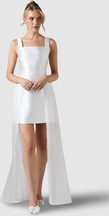Coast Twill Mini Wedding Dress in Ivory at Nordstrom, Size 10