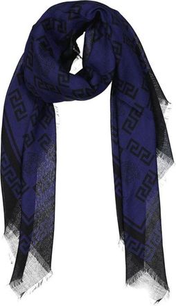Versace Womens Blue Modal Scarf