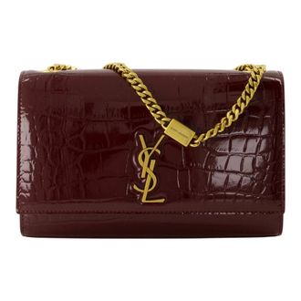 Saint Laurent Cross Body Bags, female, Brown, Size: ONE SIZE New Kate Small