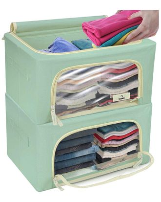 Sorbus 2Pc Storage Box With Window