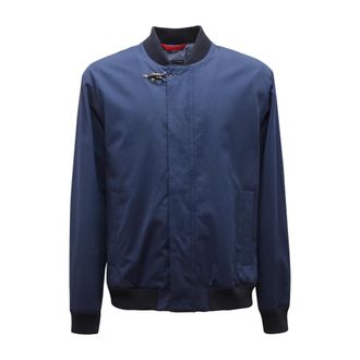 Fay Bomber Jackets, male, Blue, XL, Giubbotto Cotton Jacket E