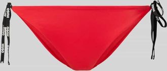 HUGO BOSS Regular Fit Bikinihose mit Logo-Detail in Rot, Gr&ouml;&szlig;e XL