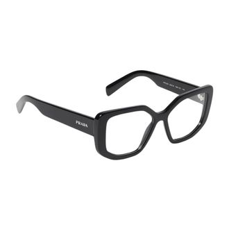 Prada Glasses, female, Black, ONE SIZE, Elegant Eyeglasses with Acetate Frame: Sophisticated Eye Protection