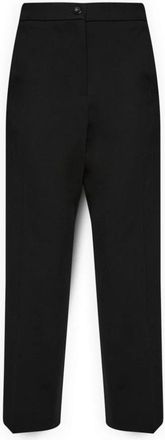 Elena Miro Chino Broek in Viscose Blend Milano Steek - Dames - Vrijetijds broeken - Zwart - 7XL - Polyester - Broeken