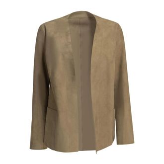 Salvatore Santoro Su&egrave;de Open Front Jas - Dames - Blazers - Beige - M - Su&egrave;de - Jassen