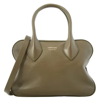 Ferragamo Top Handle Leather Bag