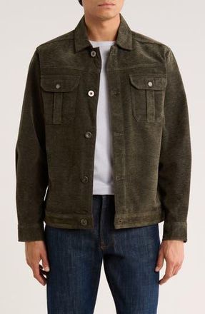 Vintage 1946 Chevron Twill Shirt Jacket in Olive at Nordstrom Rack, Size X-Large