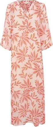 Part Two Delicate Leaf Zomerjurk - Dames - Jurken - Veelkleurig - Maat: 4XL Viscose