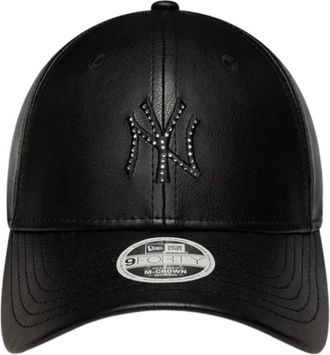 New Era Diamante PU 9Forty - Dames - Petten - Zwart - ONE Size - Accessoires