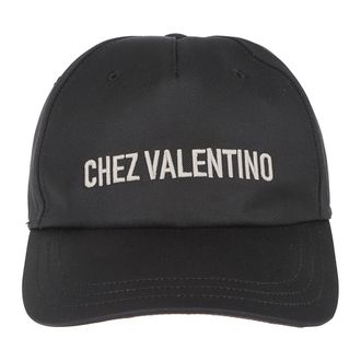 Valentino Garavani Chez Valentino Baseball Cap - Heren - Petten - Zwart - 58 CM - Katoen - Accessoires