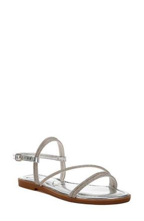 London Rag Bawley Crystal Embellished Flat in Silver at Nordstrom Rack, Size 5