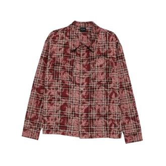Daily Paper Clothing Boxy Washed Check Flannel Shirt - Heren - Overhemden - Rood - Maat: XL Flanel