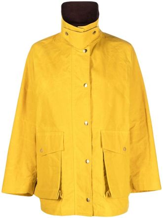 Mackintosh Blair waxed cotton field jacket - women - Cotton - 6 - Yellow