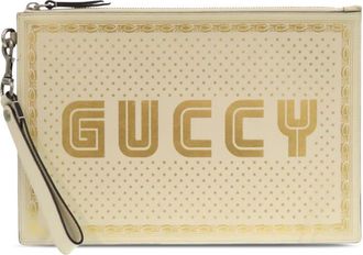 Gucci Pre-owned Gucci Calfskin Guccy Sega Clutch Ladies JK234MXM6P2UY4S8