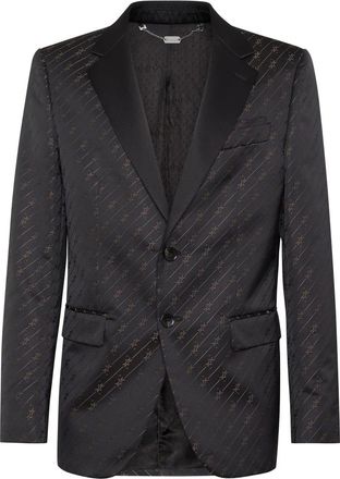 Billionaire Boys Club Jacquard Zijden Blazer - Heren - Blazers - Zwart - L - Leer - Jassen