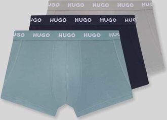 HUGO BOSS Slim Fit Trunks aus Baumwoll-Mix im 3er-Pack Modell PACK in Blau, Gr&ouml;&szlig;e XXL