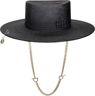 Ruslan Baginskiy Cappello Fedora Forato - - Accessories - Donna - Nero - S