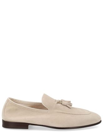 Brunello Cucinelli Beige Solid Soft Loafers